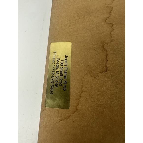 Antique Litho Print Victorian Girl - W/Original Frame & Glass 18”x 8” - Picture 9 of 9